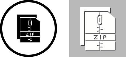 Zip File Icon Design vector