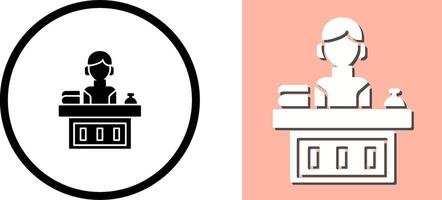 Office Reception Icon Design vector