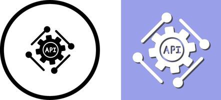 Api Icon Design vector