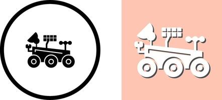 Mars Rover Icon Design vector