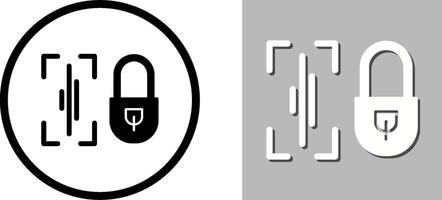 Voice Lock Icon Design vector