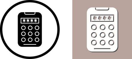 Pin Code Icon Design vector