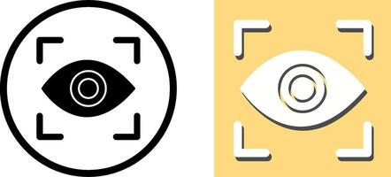 Eye Scan Icon Design vector