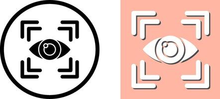 Eye Scan Icon Design vector