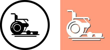 Wheel Chair Icon Design vector