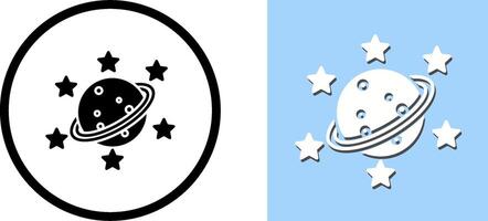 Saturn Icon Design vector