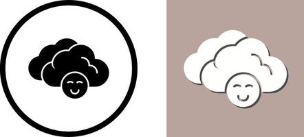 Cloudy Icon Design vector