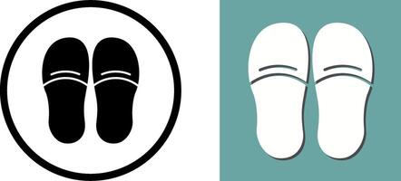 Slippers Icon Design vector