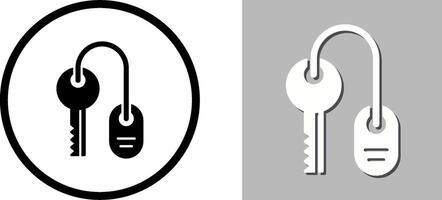 Room key Icon Design vector