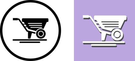 Wheelbarrow Icon Design vector