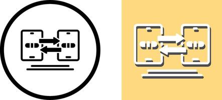 Data Synchronization Icon Design vector