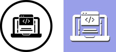 Coding Icon Design vector