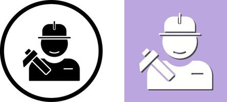 Worker Icon Design vector