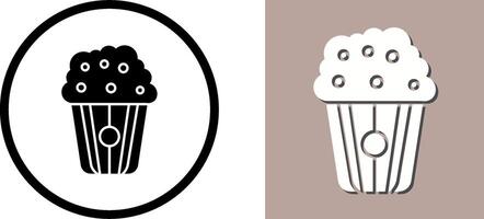 Pop corn Icon Design vector