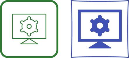 Computer Settings Icon Design vector