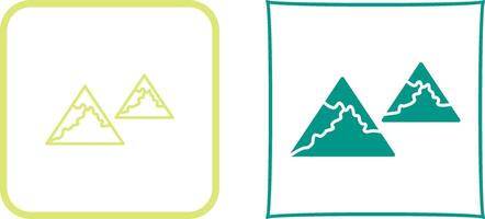 Unique Mountains Icon Design vector
