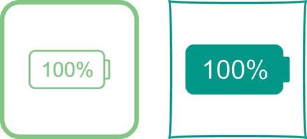 Unique Full Battery Icon Design vector