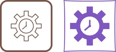 Unique Time Optimization Icon Design vector