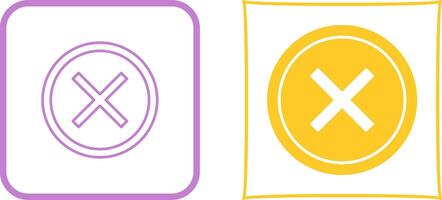 Do Not Cross Icon Design vector