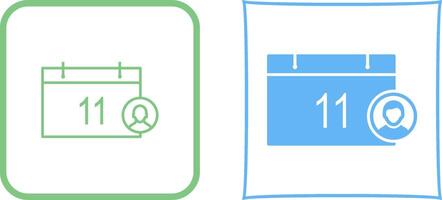 Unique Event Management Icon Design vector