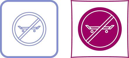 No Skating Icon Design vector