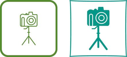 Unique Camera on Stand Icon Design vector
