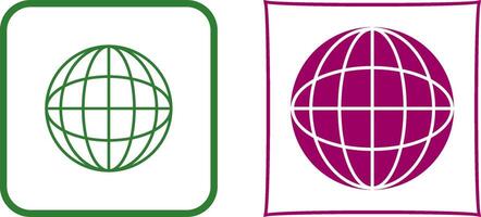 Globe Icon Design vector