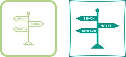 Signboard Icon Design vector