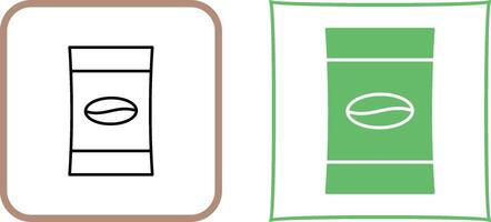 Coffee Packets Icon Design vector