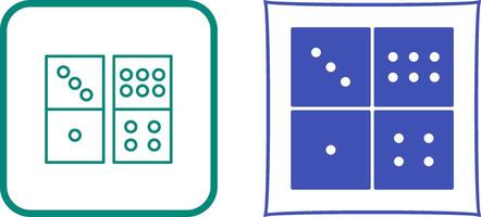 Domino Game Icon Design vector