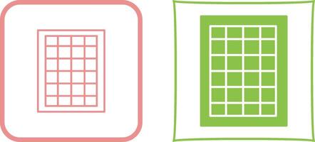 Table of Rates Icon Design vector