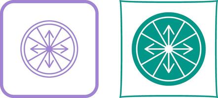 Roulette with Arrow Icon Design vector