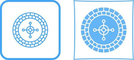 Roulette Icon Design vector