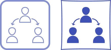 Unique Connected Users Icon Design vector