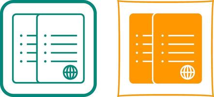 Unique Network Files Icon Design vector
