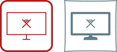 Unique Disconnected Network Icon Design vector