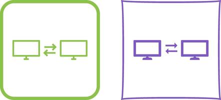 Unique Sharing Systems Icon Design vector