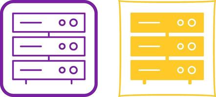 Unique Server Network Icon Design vector