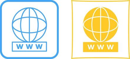 Unique World Wide Web Icon Design vector