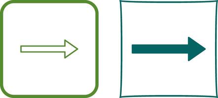 Unique Right Arrow Icon Design vector