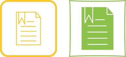 Unique Bookmarked Document Icon Design vector
