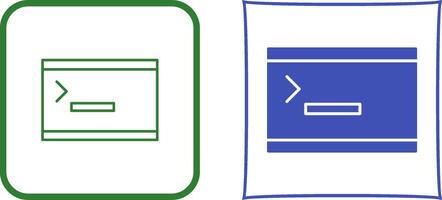 Unique Console Icon Design vector
