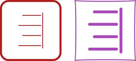Unique Right Align Icon Design vector