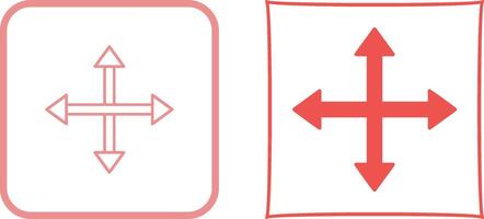Unique Move Icon Design vector