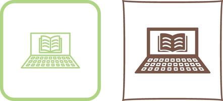 Unique Online Books Icon Design vector
