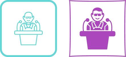 Unique Lecture Icon Design vector