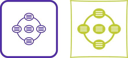 Unique Strategy Connsultation Icon Design vector