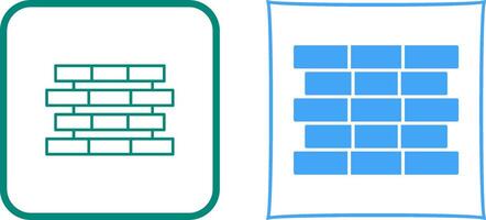 Unique Bricks Icon Design vector