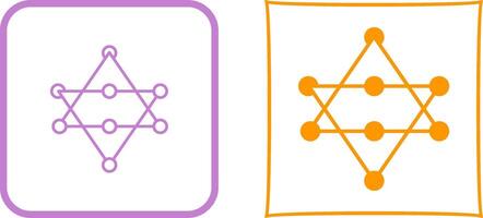 Unique Networks Icon Design vector