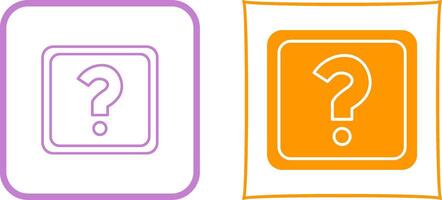 Unique Question Mark Icon Design vector